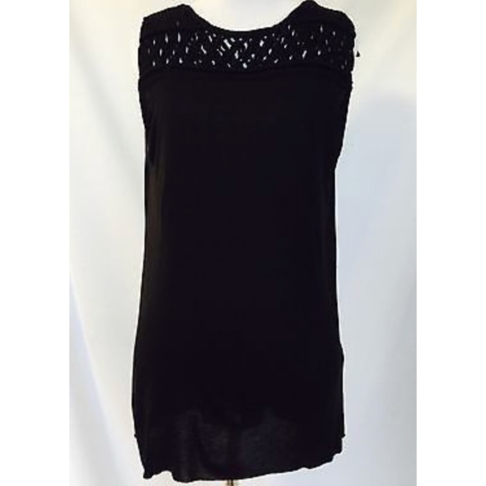 ALLSAINTS Simmo Black Tassel Top SZ SM -never worn